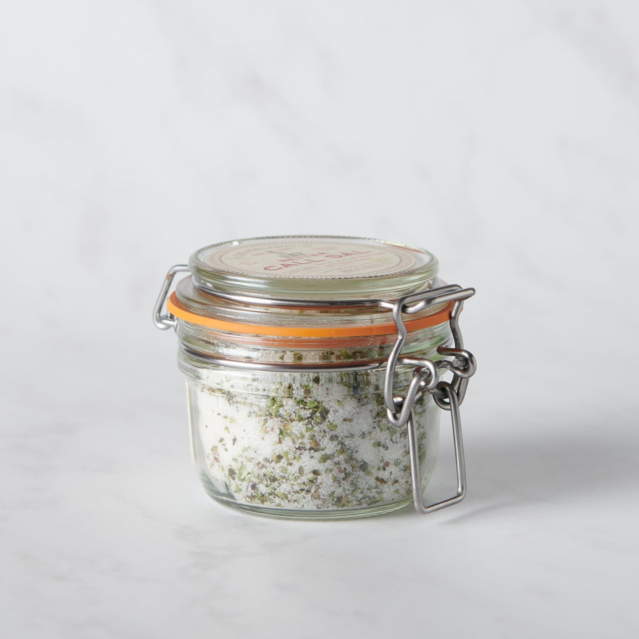 Better Call Sal savory seasoning, a spicy New Mexican condiment for meats and vegetables; in a reusable glass jar by Los Poblanos.