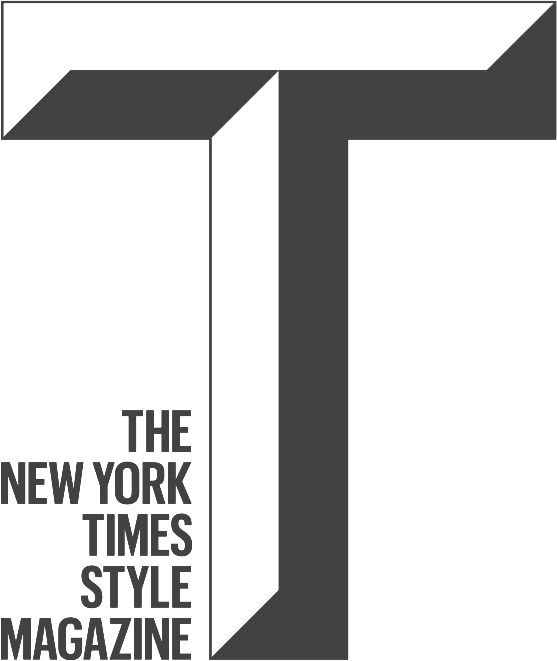 Logo of The New York Times Style Magazine with a stylized 'T' on a white background.