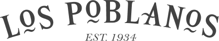 Los Poblanos logo with establishment year