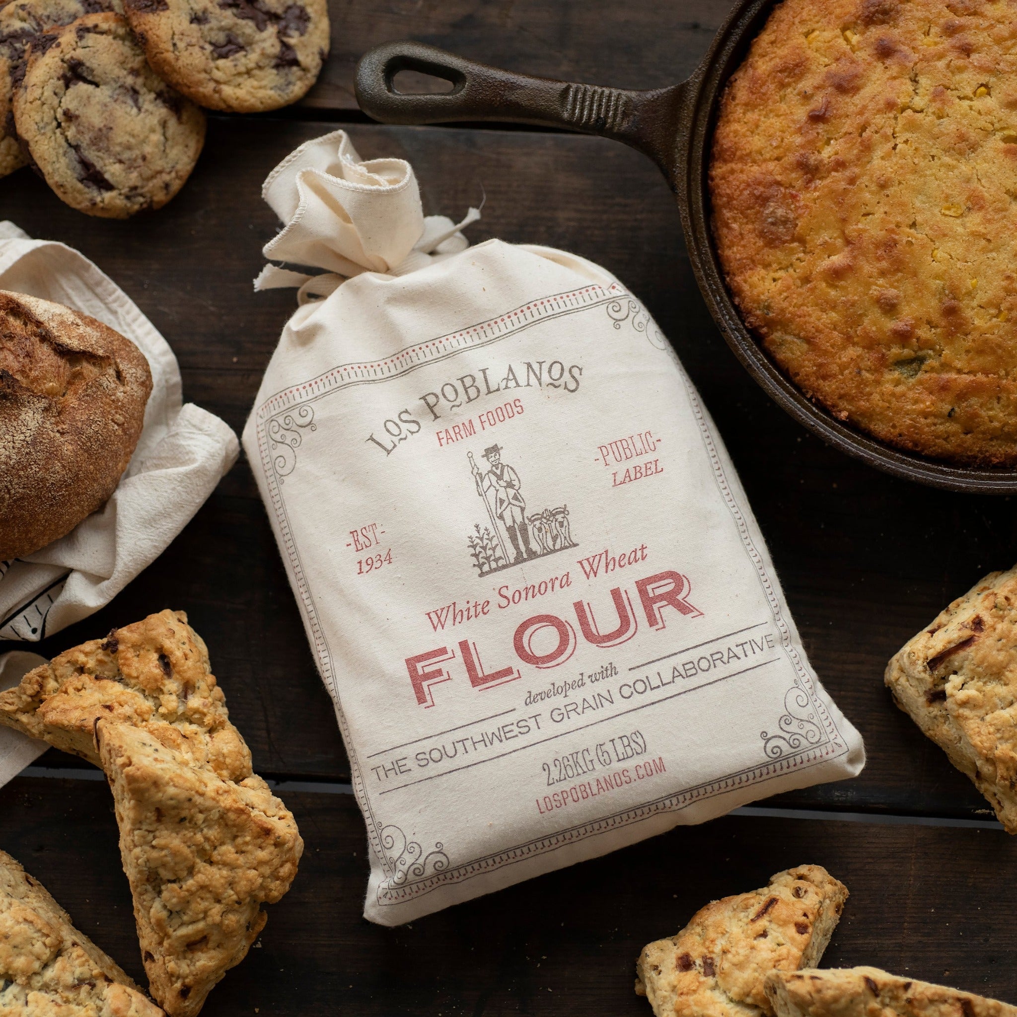 Los Poblanos x Southwest Grain Collaborative - White Sonora Wheat Flour - Copyright Doug Merriam